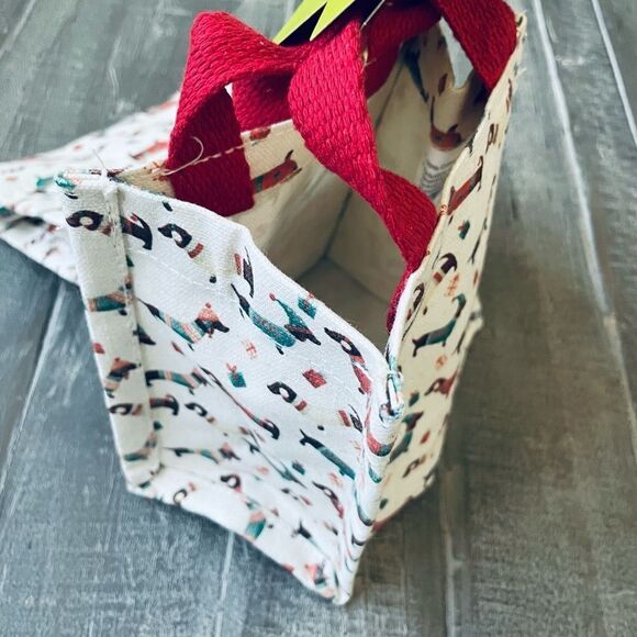 Dachshund Dog Christmas Canvas Gift Bags Set - Picture 3 of 3